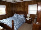 Queen size bed with all wood furniture